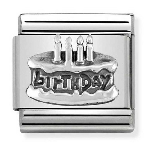 Nomination Italy- Classic, Birthday Silver Charm