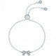 Ted Baker- Carsaa Crystal Petite Bow Drawstring Bracelet -rannekoru