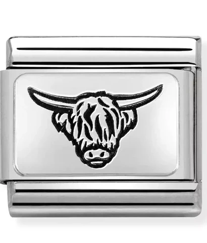 Nomination Italy- Classic, Silvershine HIGHLAND COW