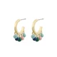 Snö of Sweden- Barcelona oval charm ear, korvakorut