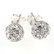 Silver Bar-  Pallo 10mm bling, hopeakorvakorut