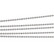Korutuote Oy- Hopeaketju/Riipusketju 50cm Beads Diamond palloketju