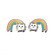 Silver Bar- Kisu rainbow, hopeakorvakorut