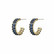 Snö of Sweden- Rola Oval Earring, korvakorut. Gold/denim