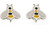 Silver Bar- Hopeakorvakorut, Bee