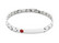 Silver Bar- Diabetesranne 19,5 cm, teräsrannekoru
