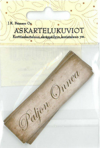Askartelukuvio Paljon Onnea Nostalgia