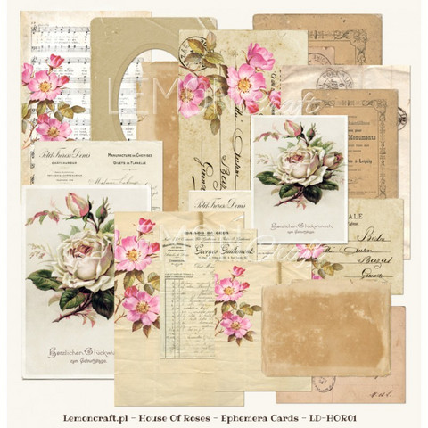 Lemoncraft  House Of Roses Ephemera kortit