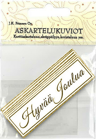 Askartelukuvio Hyvää Joulua kulta