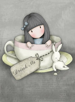 Gorjuss Onnittelukortti -  Sweet Tea