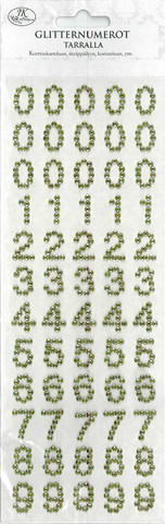Glitternumerot kulta
