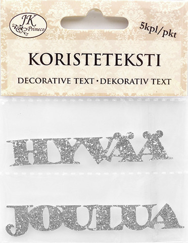 Koristeteksti Hyvää Joulua