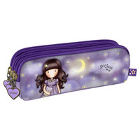 Gorjuss Sparkle & Bloom - 3 vetoketjullinen kynäkotelo
