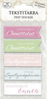 Tekstitarra Onnittelut pastelli 2ark/pkt