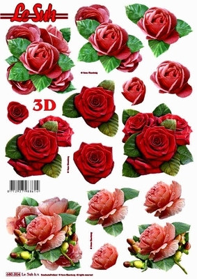 3D-arkki, ruusut/ stanssattu
