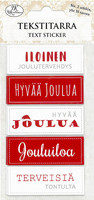 Tekstitarra Jouluntoivotukset punainen
