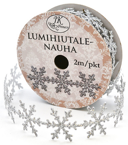 Lumihiutalenauha  väri hopea