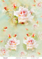 Fabrika Decoru; decoupage paperi Ruusut