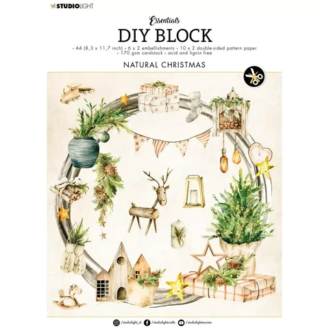 Studio Light - Essentials DIY Block Natural Christmas