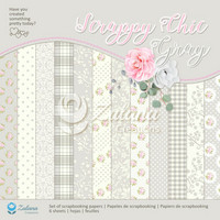 Zulana Creations - Scrappy Chic - Gray