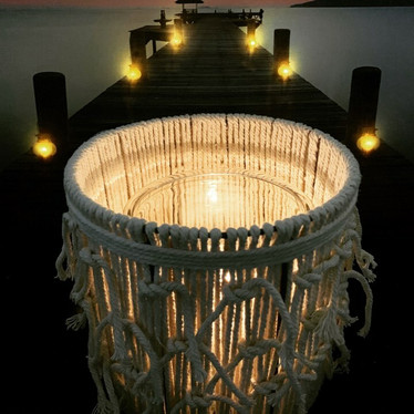 Tuikkuastia, macrame