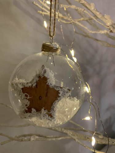 Tuohitähti lasipallo
