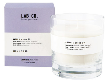 AMBER & CLOVE #2, LAB CO. Ambientair tuoksukynttilä