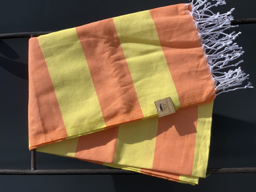Hamam pyyhe JOY 260g, oranssi/keltainen, 100x180cm