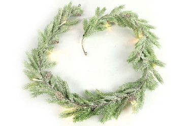 Garland köynnös Cosima valkoinen (ajastin), 150x10cm
