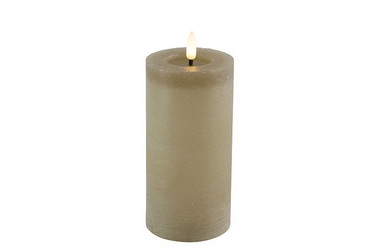Beige 15cm, LED-pöytäkynttilä (ajastin)