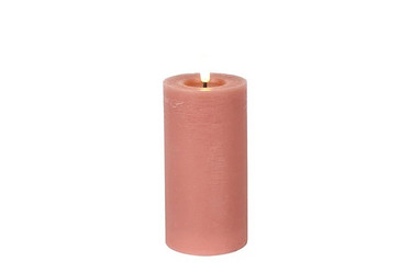 Pinkki 15cm, LED-pöytäkynttilä (ajastin)