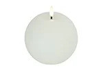 Valkoinen 12,5cm, LED-pallokynttilä (ajastin)