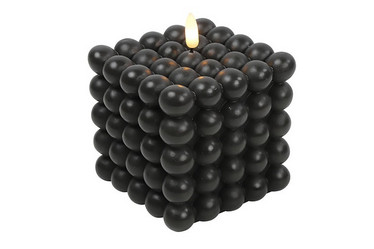 Musta 12cm, LED-kuplakynttilä (ajastin)