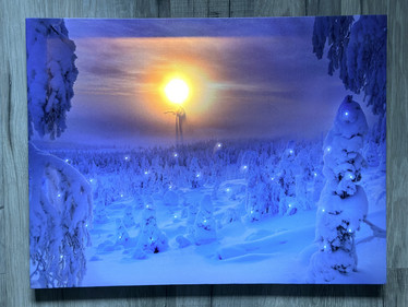 Pakkaspäivä led-taulu 30x40cm (ajastin)