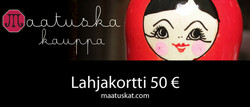 Lahjakortti 50 €