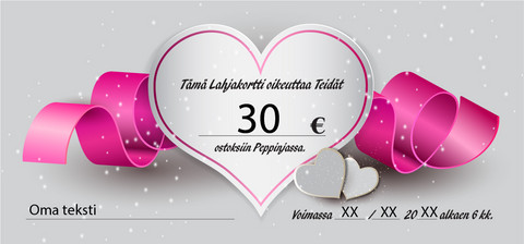 Lahjakortti 30e