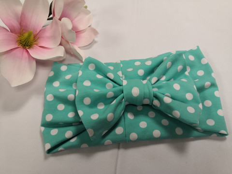 Minttu polkadot rusettipanta