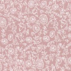 Flowers jaquardneulos, vaaleanpunainen