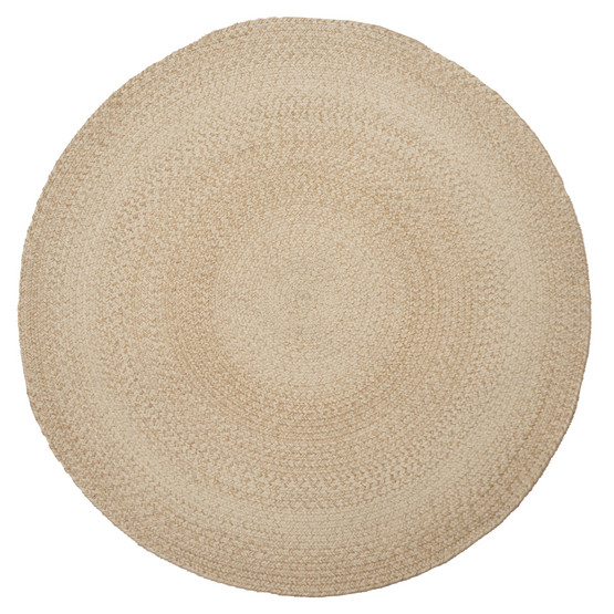Sileäksi kudottu matto - Pyörre, beige