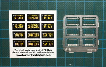 License plate frames + license plates 5