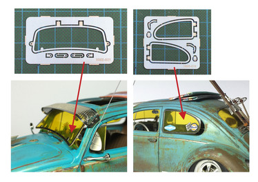VW Beetle Safari style windshield frame