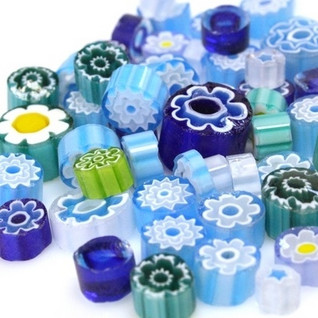 Millefiori, Turquoise Tones, 20 g