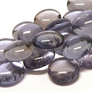 Glass Gems, 100g, Lilac Crystal, transparent