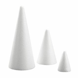 Styrofoam-cone, 21 cm