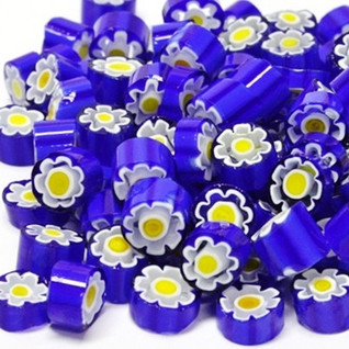 Millefiori, Blue-Yellow Flower, 20 g