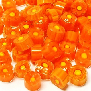 Millefiori, Orange Flowers, 50 g