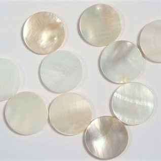 Mother of pearl, round, 15 mm, 50 g