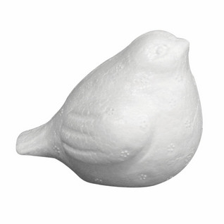 Styrofoam-bird, height 7,5cm