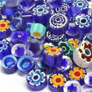 Millefiori, Blue Tones, 50 g