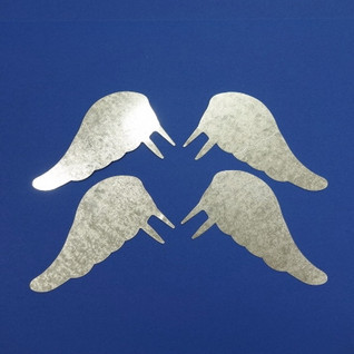 Metal angel wings, 10 cm